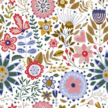 Kusursuz vektör çiçek deseni.