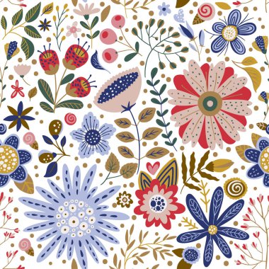 Kusursuz vektör çiçek deseni.