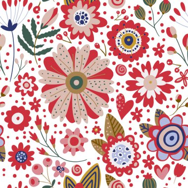 Kusursuz vektör çiçek deseni.