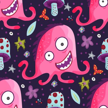 Canavar vektörü kusursuz desen.