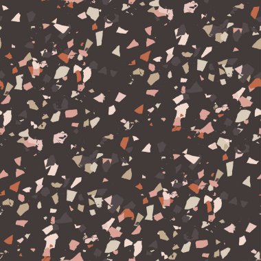 Vektör soyut terazzo dikişsiz desen.