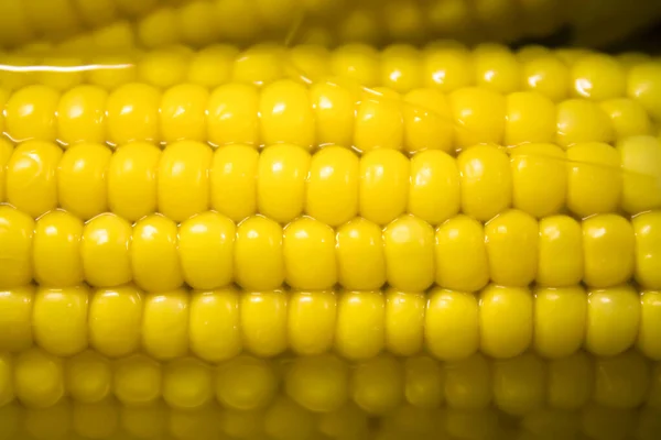 Желтая Вареная Кукуруза Воде Диетическая Укрепленная Здоровая Пища — стоковое фото