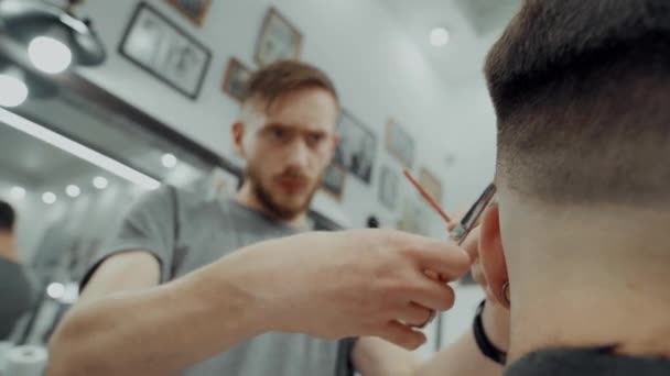 Hair and beard care. — Stock Video