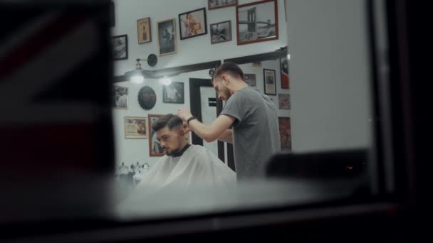 Hair and beard care. — Stock Video