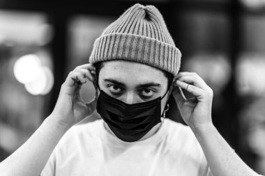 Coronavirus. Virüs koruması. Grip salgını.