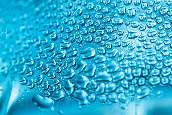 Gotas de água. Foto macro. Líquido de condensado — Fotografia de Stock
