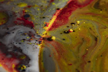 Renkli uzayın makro 'su. Güzel doku soyutlaması 