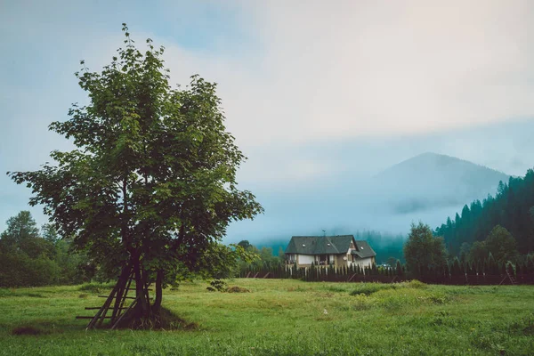Будинок в горах — стокове фото