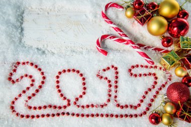 Kış tatil kar arka plan.