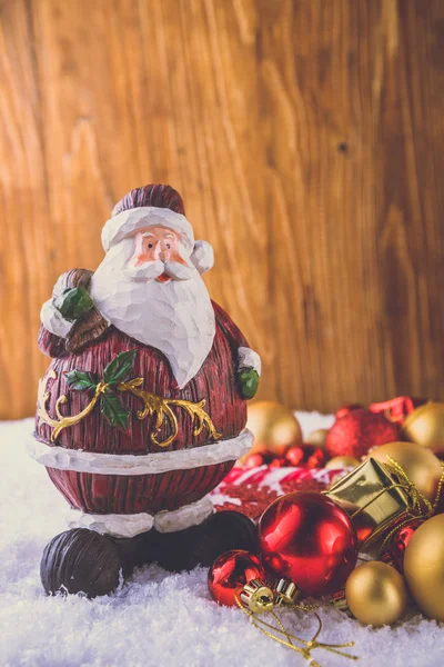 Décoration de Noël bas et jouets — Photo