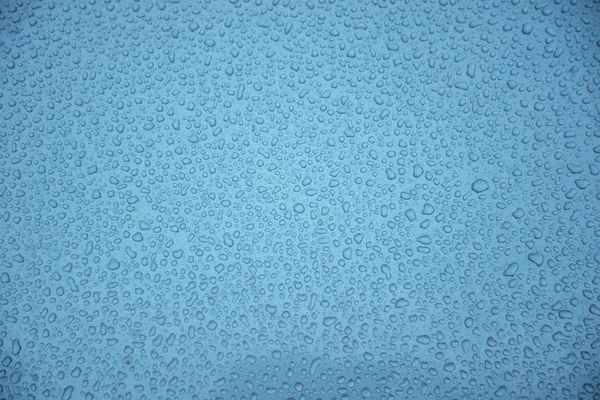Mavi su damlaları arka plan — Stok fotoğraf