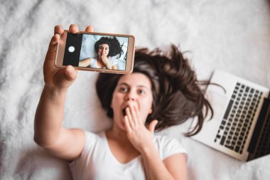 Bu benim sabah selfie olduğunu