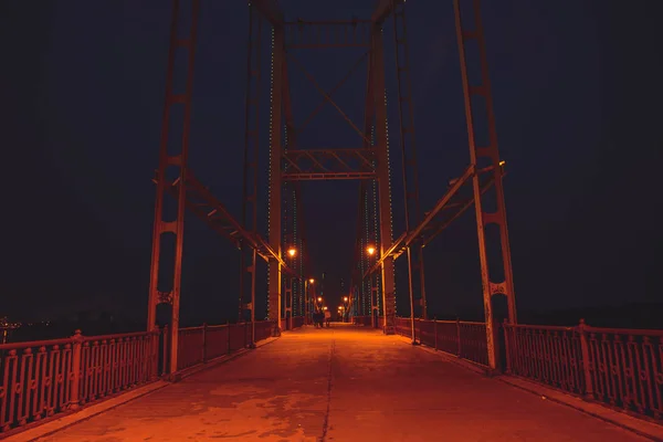 Vista da ponte noturna — Fotografia de Stock