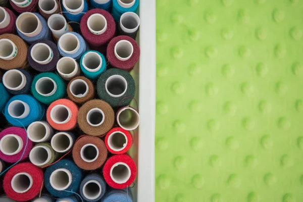 다채로운 스풀 스레드의 집합 — 스톡 사진