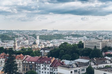 Lviv panoramik havadan görünümü