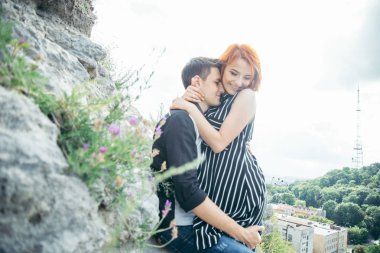 şirin çift tepe ve görünümü için seyir oturmak