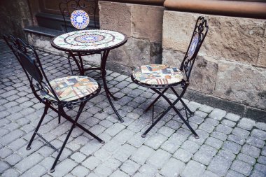 Açık kafe ya da Restoran boş sandalyeler