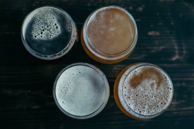 Bira gözlük Üstten Görünüm