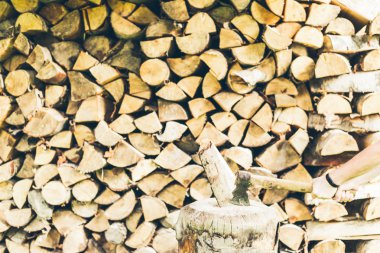 ahşap sapı ile axe