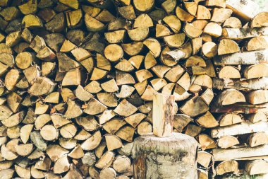 ahşap sapı ile axe