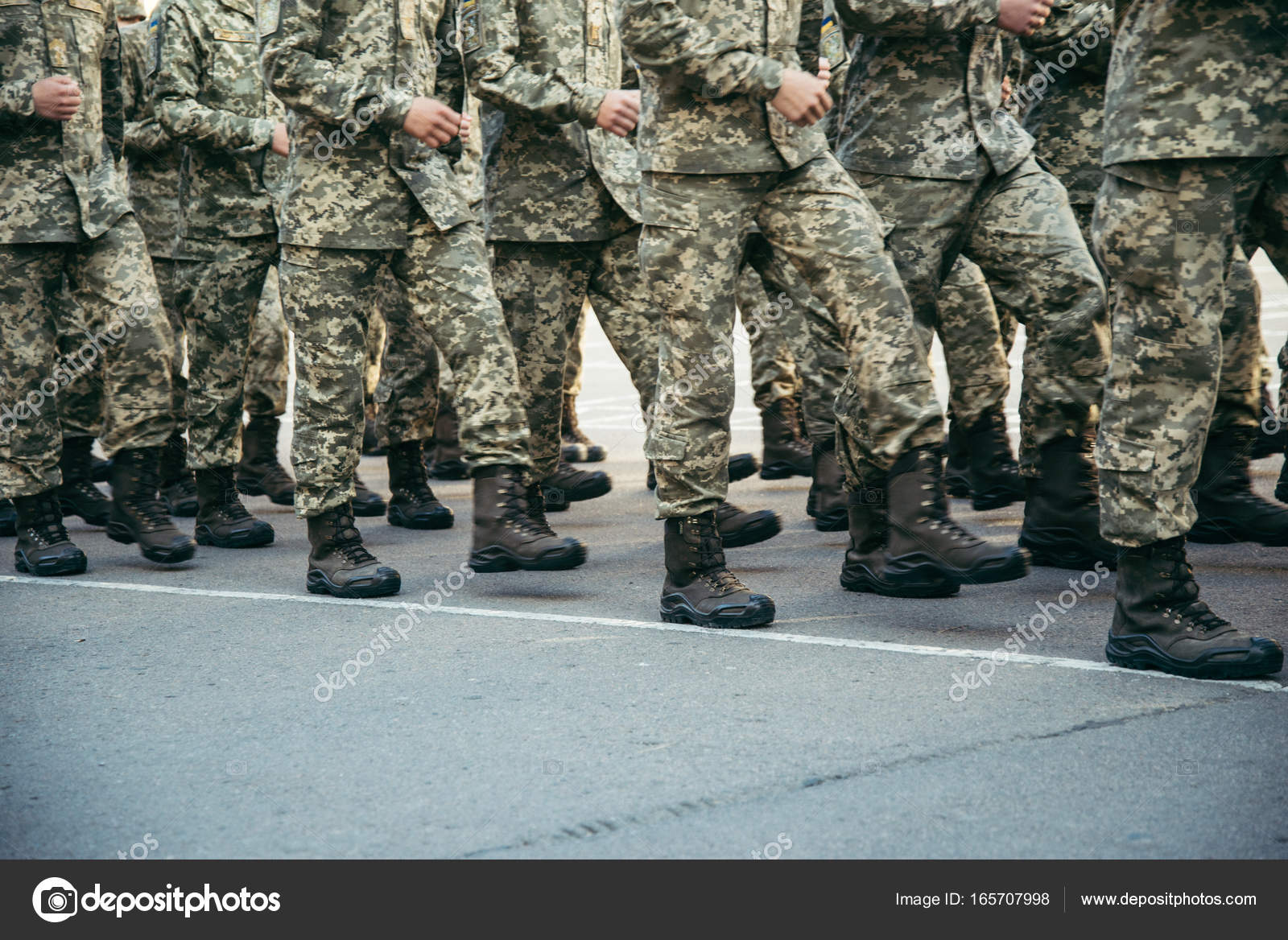 Military boots army walk the parade ground Stock Photo by ©Vera