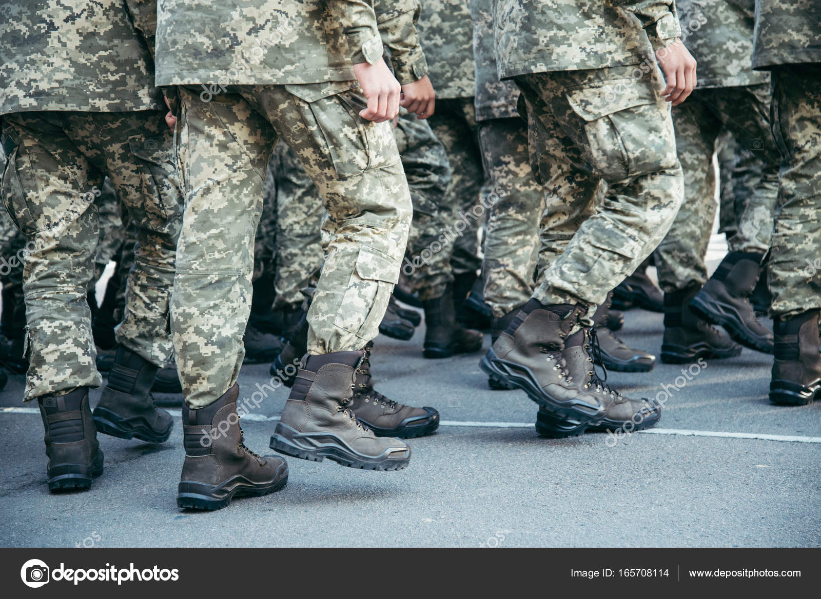 Military boots army walk the parade ground Stock Photo by ©Vera
