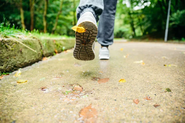 Legs of runner close up — Stock Photo, Image