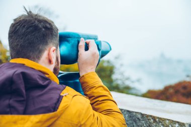 gözlem güverte adama zevk şehir görüntüsü