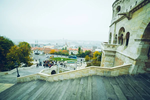 Panoramisch uitzicht over Budapest kerk in Hongarije — Stockfoto