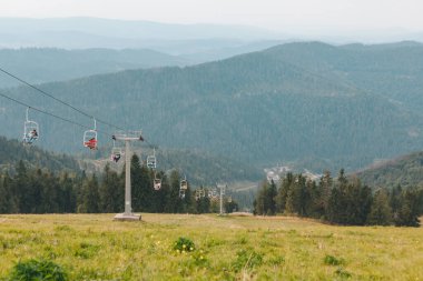 Zakhar Berkut, Ukrayna - 7 Eylül 2019: Yaz Dağları Koltuk Yolu