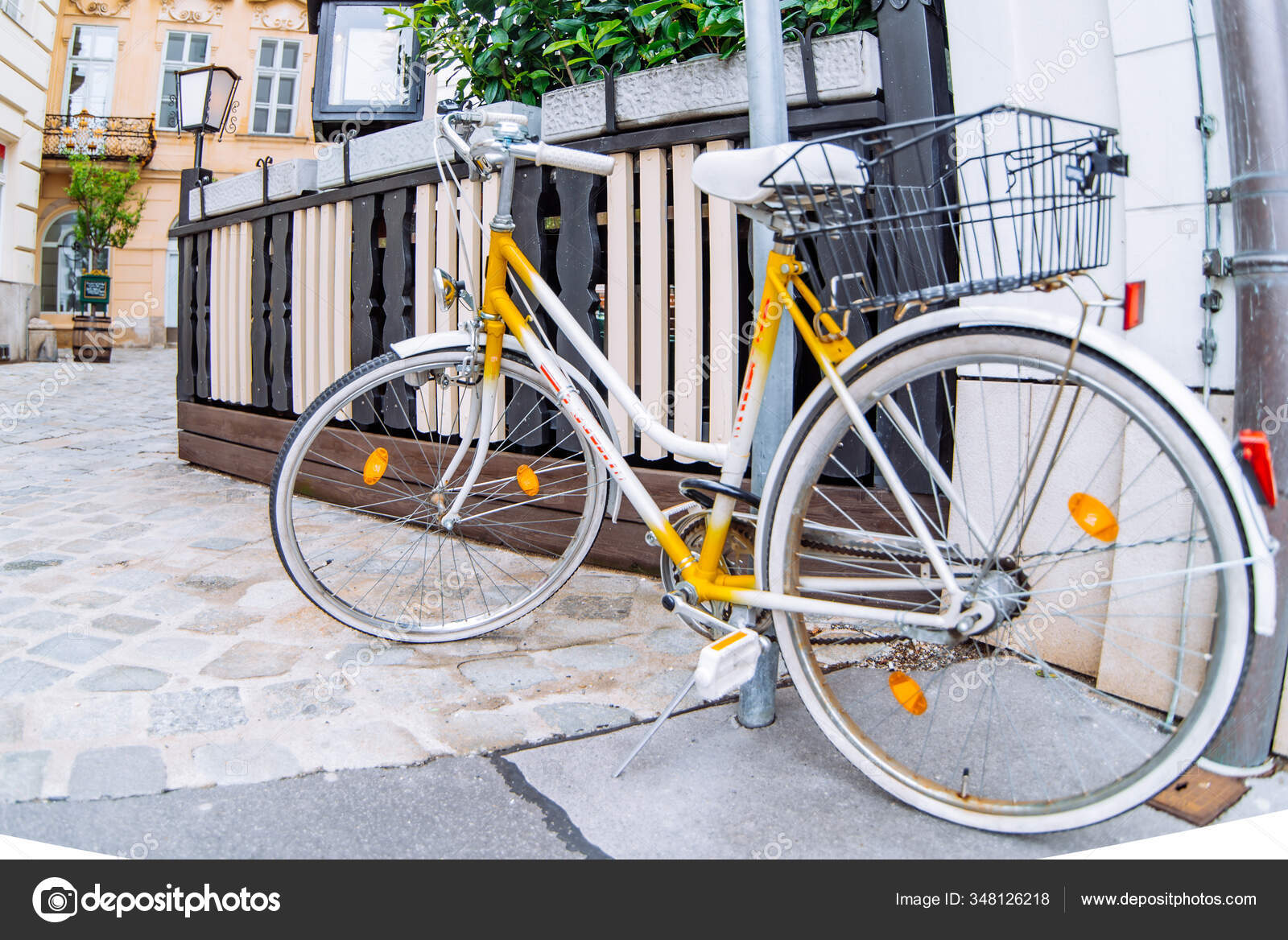 retro yellow bike