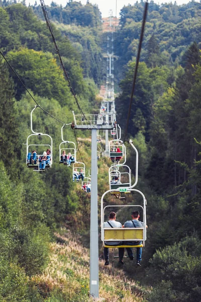 Zakhar Berkut Ukraine September 2019 Summer Mountains Travel Chair Road — Stock Photo, Image