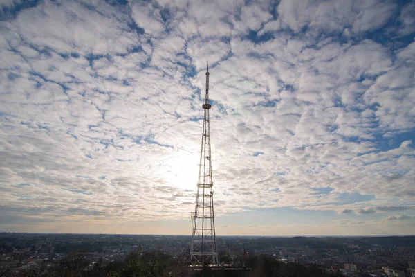 Panoramic City View Antenna City Copy Space — Stock Photo, Image