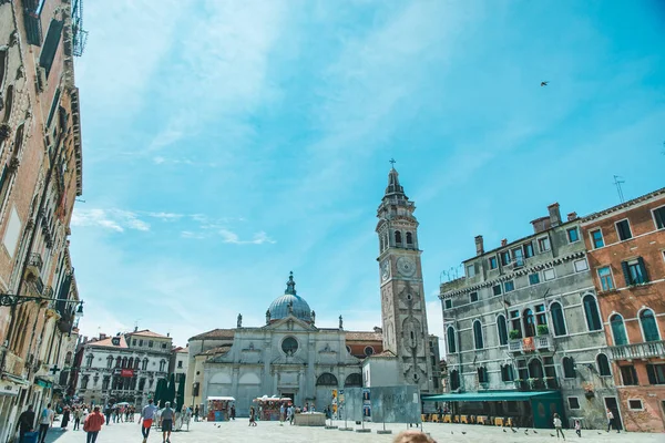 Wenecja Włochy Maja 2019 Widok Włoski Plac Letni Słoneczny Dzień — Zdjęcie stockowe