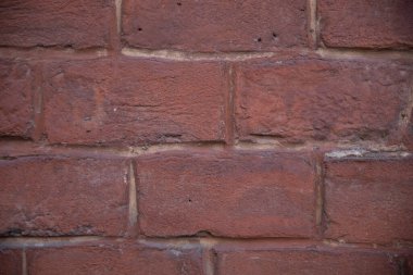 turuncu kırmızı tuğlalı duvar kopyalama alanı