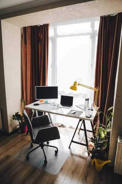 View Home Office Isolated Work Home People Quarantine — Stock Photo, Image