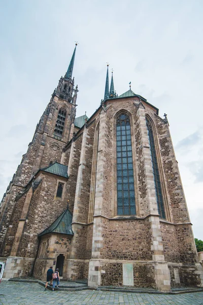 Saint Peter Paul Cathédrale Église Fermer Brno République Tchèque — Photo