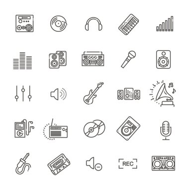 Kayıt Medya Icon set