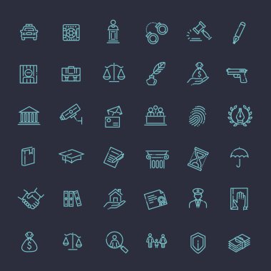 Hukuk, hukuk ve adalet simgesi