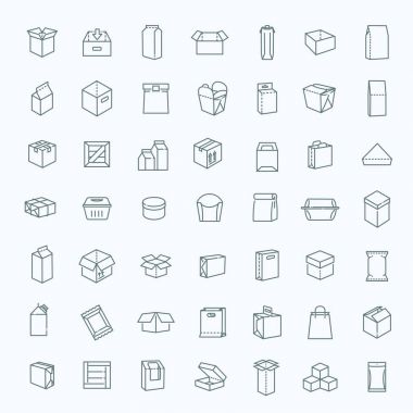 İnce satır biçiminde vektör paket tipleri simgesi belirlendi