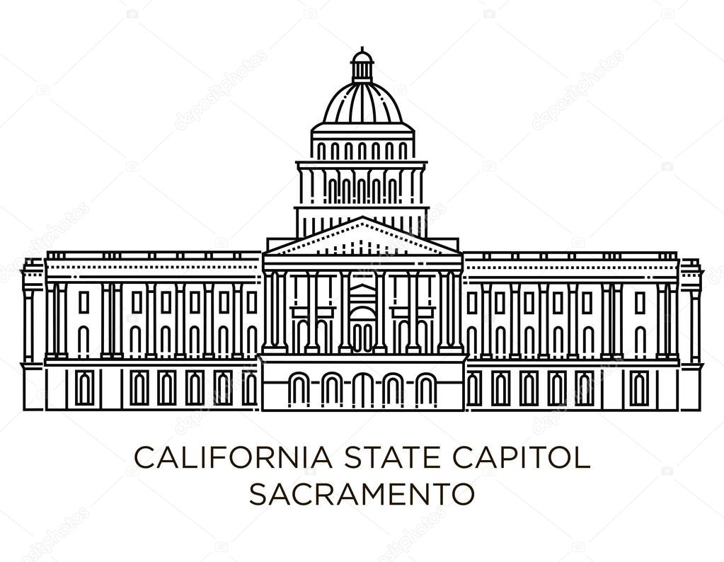 California State Capitol is home to the government of California, United States of America
