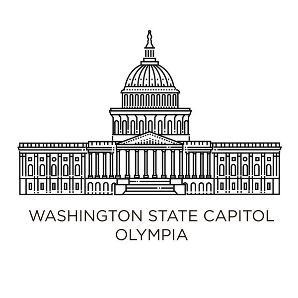 Капитолий штата Вашингтон в Олимпии, США
