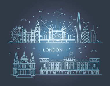 Londra şehrinin doğrusal bayrağı.