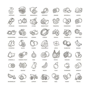 Fresh and natural ingredients clipart