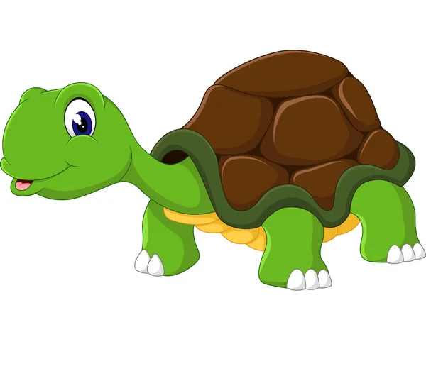 Cute cartoon turtle of illustration — Stock Vector