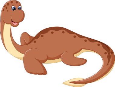 brachiosaurus uzun boyunlu çizimi