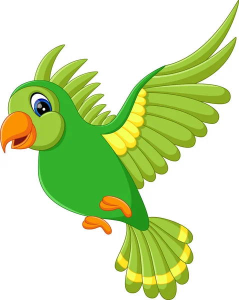 Illustration d'oiseaux mignons volant — Image vectorielle