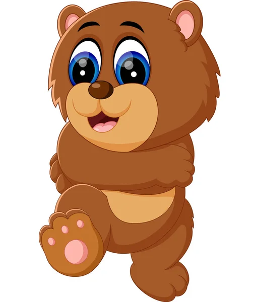 Illustration von niedlichen Baby Bear Cartoon — Stockvektor