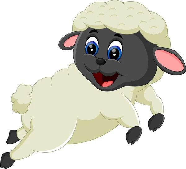 Mignon personnage de mouton dessin animé — Image vectorielle