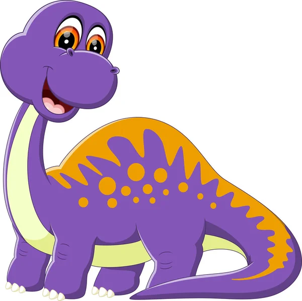 Illustration de dessin animé mignon dinosaure — Image vectorielle